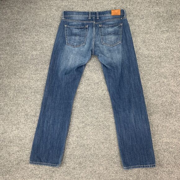 Lucky Brand Sienna Weekender Crop Jean Womens 2/26 Whiskered Denim Stretch - Picture 7 of 11